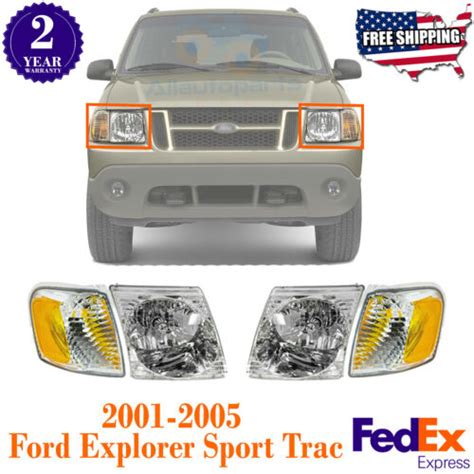 Headlights Corner Lights Assembly For Ford Explorer Sport