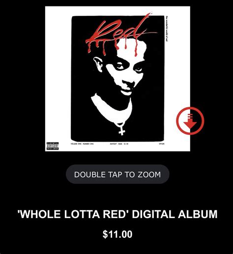 Album cover for Whole Lotta Red has been released : r/WestSubEver