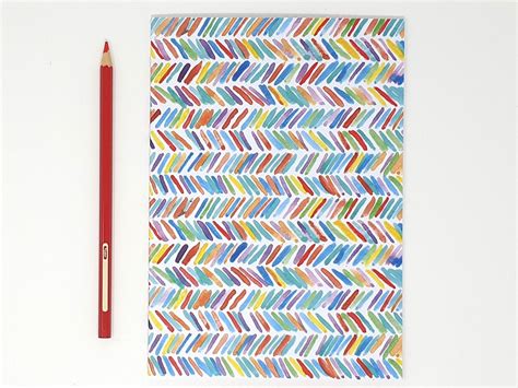 Two Plain Recycled Notebooks Spotty Zig Zag A Eco Notepads