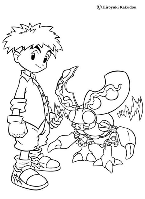 Digimon Izzy Coloring Clip Art Library