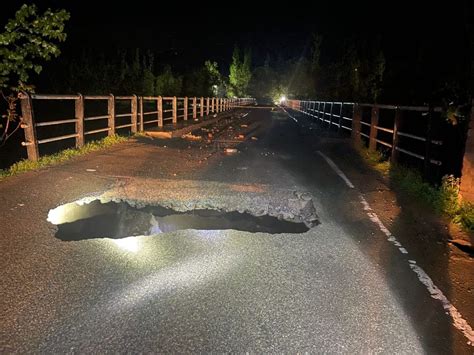 Flash floods damage vital bridge in Kulgam village, several villages ...