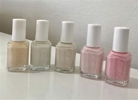 Essie Nail Polish Set Of 5 Marshmallow 63 Waltz 337 Allure Fiji Peak