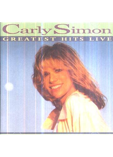 Sebo Do Messias CD Carly Simon Greatest Hits Live