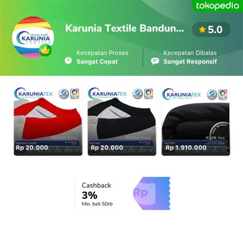 Toko Karunia Textile Bandung Online Produk Lengkap Harga Terbaik