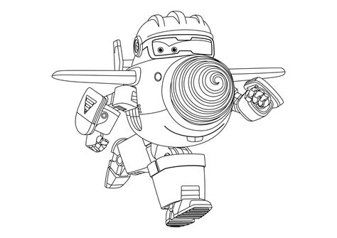 Super Wings Flip Coloring Pages - boringpop.com