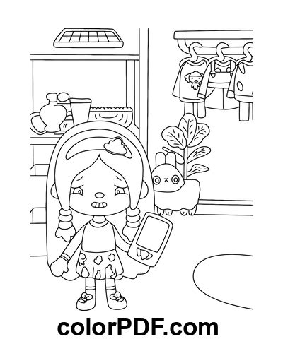 Téléphone portable Toca Boca Coloriages et livres en PDF