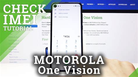 How To Check IMEI Number In Motorola One Vision Locate Serial Number