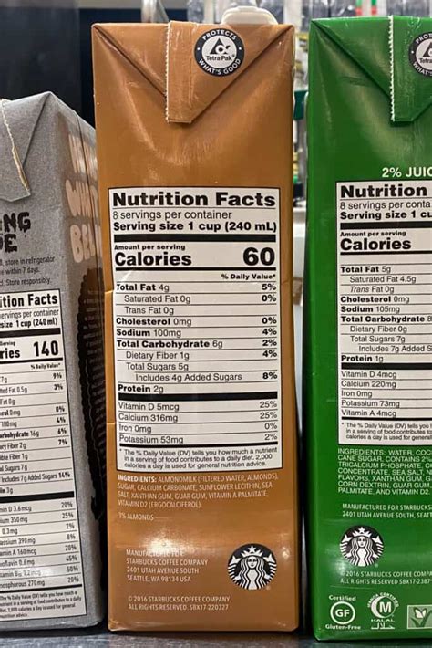 Starbucks Almond Milk Cappuccino Nutrition Facts - Infoupdate.org