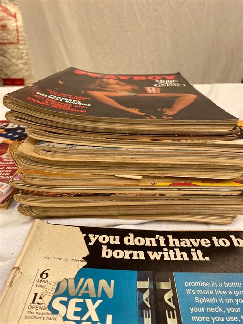 Large Lot of Vintage Playboy Magazines