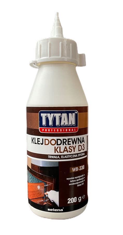 KLEJ Drewna D3 Bezbarwny MOCNY Szybkoschnący TYTAN 5903518052712