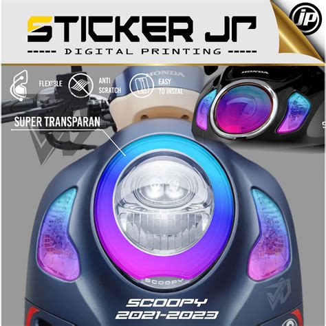 Jual Stiker Lampu Alis Sein Scoopy New 2021 GALAXI Stiker Alis Stiker