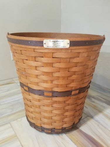 Longaberger Jw Collection Bankers Waste Basket Antique Price