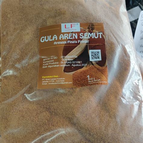 Jual Gula Aren Semut Bubuk 1 Kg Lautan Food Brown Sugar Premium Powder