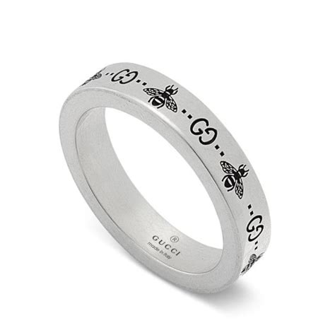 Gucci Signature 4mm Ring In Silver Lister Horsfall