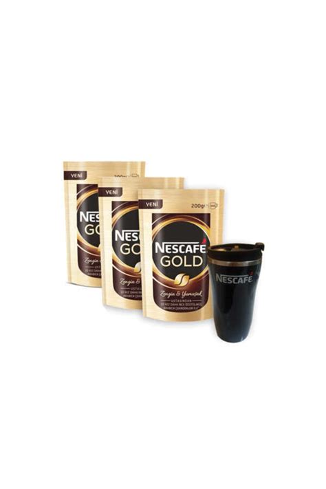 Nescafe 3 Paket X Gold Eko Paket 200gr Thermomug Hediyeli Fiyatı