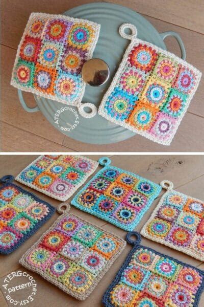 30 Easy Crochet Potholder Hot Pad Patterns Crochet Life