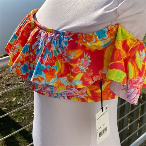 Polo Ralph Lauren Swim Nwt Polo Mumbai Floral Ruffle Bikini