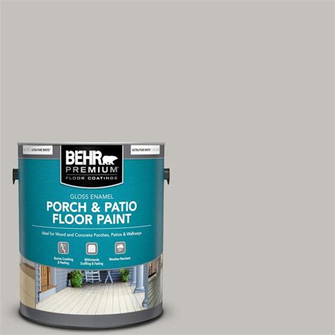 Behr Premium Gal Ppu Natural Gray Gloss Enamel Interior