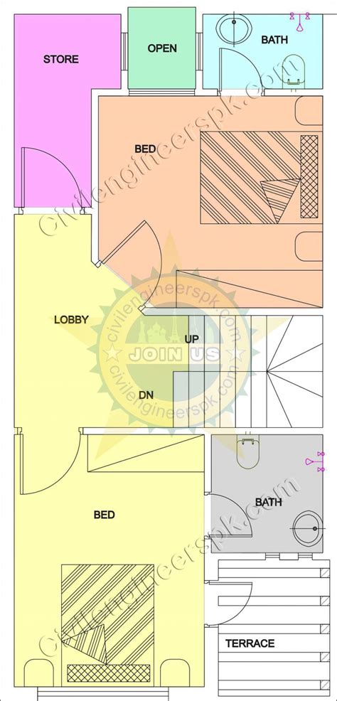 New 3 Marla House Design For Mr Abrar Civil Engineers PK