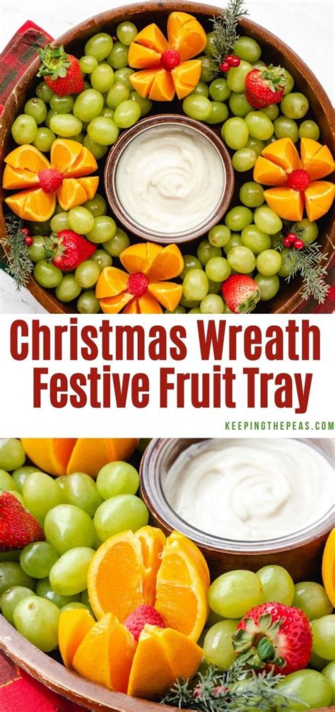 Christmas Fruit Tray | Easy christmas fruit, Christmas food dinner ...