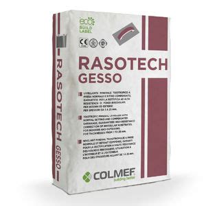 Intonaco Di Lisciatura RASOTECH G 30 COLMEF Da Interno Da