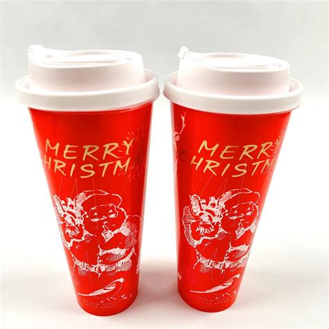 20oz Clear Christmas Plastic Cups | TopCup Factory