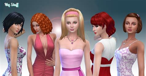 Mystufforigin Medium Hair Pack Sims Hairs