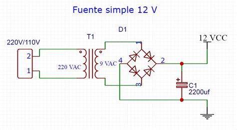 Diagrama de fuente de alimentación de 12v Descarga Ayuda 2021