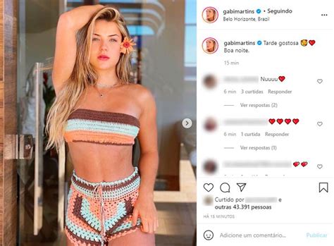 Ex Bbb Gabi Martins Surge Biqu Ni De Croch Sem Al A E Mostra