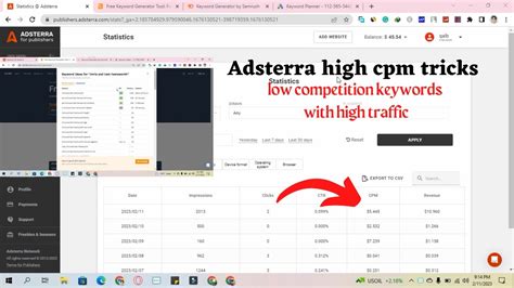 Adsterra High Cpm Tricks Adsterra Earning Tricks Low Competition