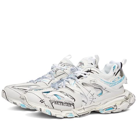 Balenciaga Track Sneaker White Black Blue End Gb