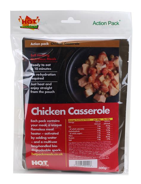 heating meal kit chicken casseroleself heating food