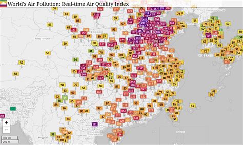 La Contaminación De Aire En Tiempo Real