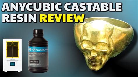 Review Anycubic Castable Resin Casting Bronze Rings Coins And More