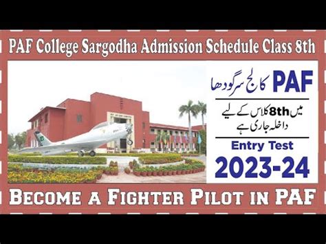 Paf College Sargodha Admission Admission In Paf College