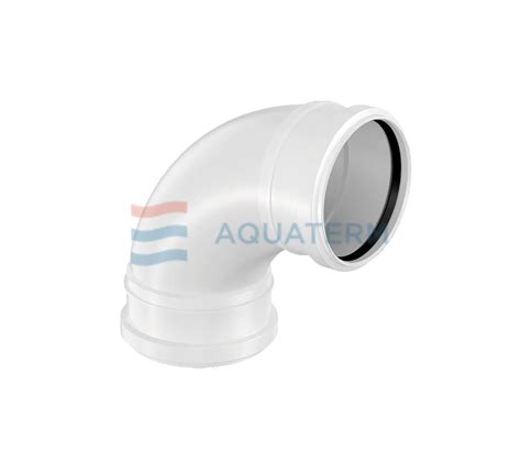 Отвод канализационный двухраструбный 88.5 градусов Decibel, удлиненный ...