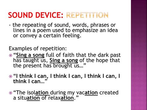 elements  poetry sound devices powerpoint