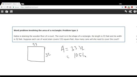 Area Of Rectangle Word Problems Worksheets