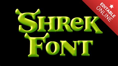 Fuente Shrek Dafont Gerador De Fontes Efeitos Do Texto