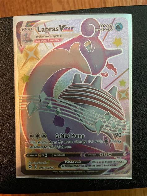 Pokémon Tcg Lapras Vmax Shining Fates Sv111sv122 Holo Shiny Holo Rare