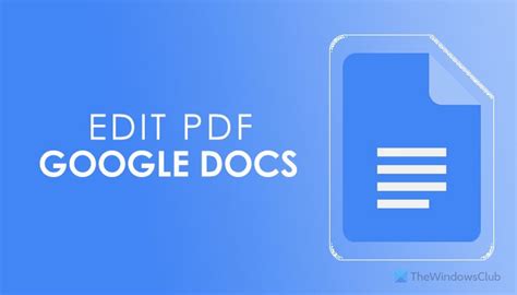 C Mo Editar Un Pdf En Google Docs En La Web Es Atsit