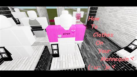 How To Add Clothes On Your Mannequin 2020 Roblox Re Upload Youtube