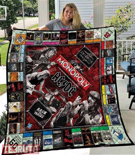 Ac Dc Band Monopoly Quilt Blanket Teeruto