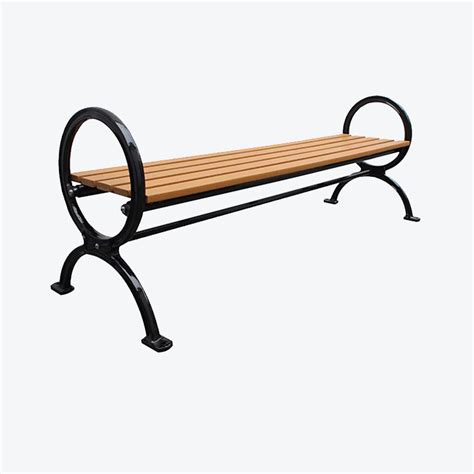 Backless Commercial Park Bench Scb 100b Stanchions Canada