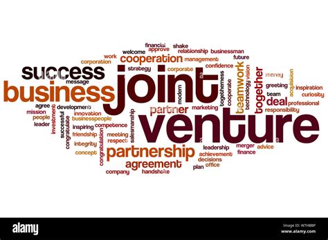 Joint Venture Word Cloud Concept Stock Photo Alamy