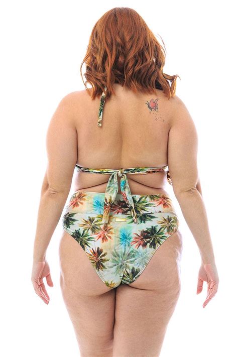 Biquini Plus Size Cintura Alta Coco Beach