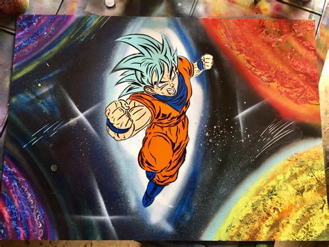 Dragonball Goku Spray Painting