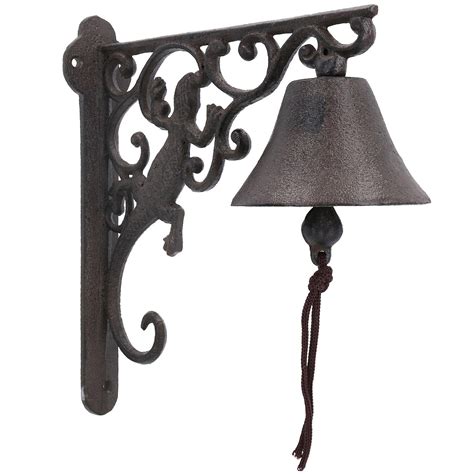 Gecko / Lizard Bell Cast Iron Door Wall Fence Gate House Post Porch