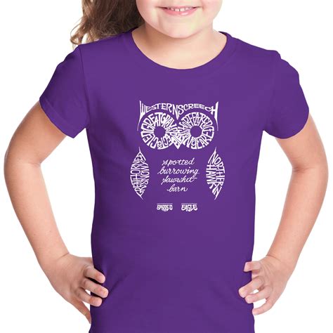 la pop art girls word art  shirt owl walmartcom