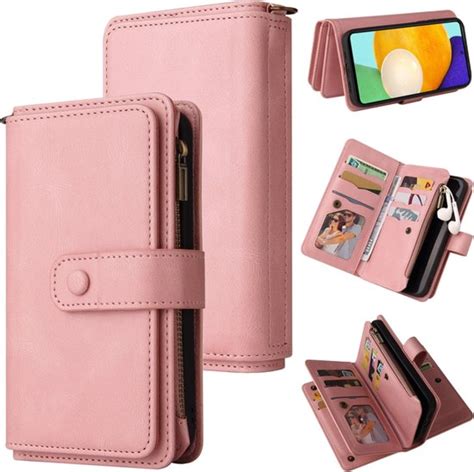 Bookcover Wallet Etui Mapje Voor Samsung A Roze Bol